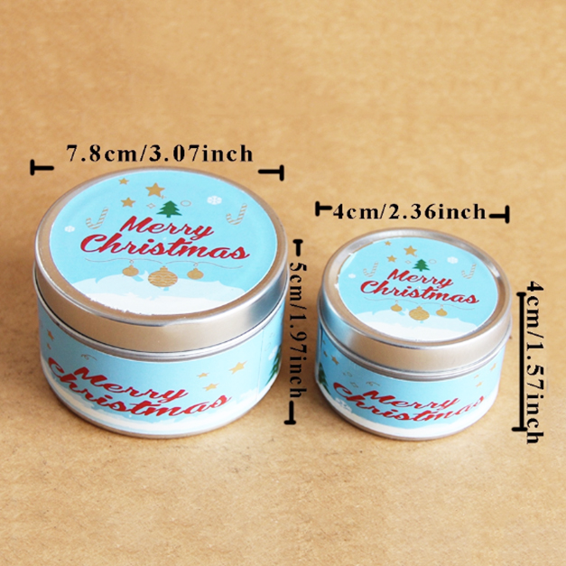 Wholesale brand custom Christmas scented soy tins candles China suppliers