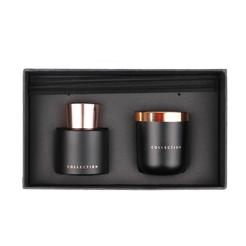 Own brand private label customized wholesale candle and diffuser gift set